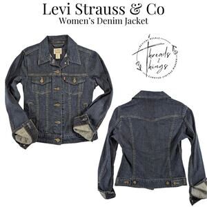Levis Jean Jacket Women S Denim Cotton Fall Trucker Western Country Classic Y2k